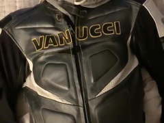 Wank and cum on Biker Boy